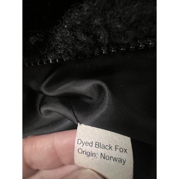 Gallery fox fur trimmed Luxurious hooded coat Small made in USA - Picture 7 of 9